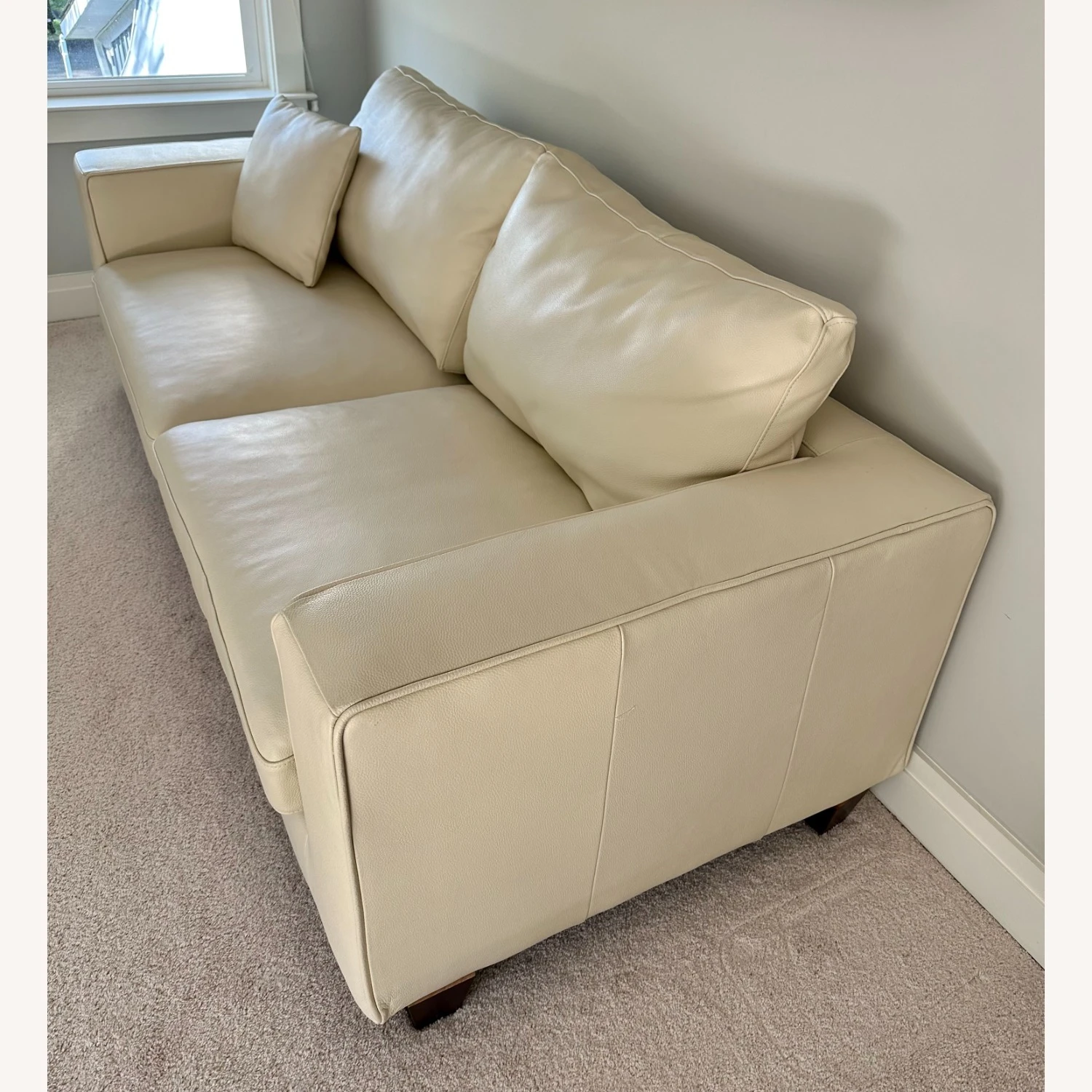 Modern Leather Sofa Couch 4 Modern Leather Sofa Couch - Image 2