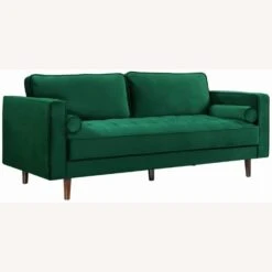 Other Sofa In Green Velvet W/ Roll-Style Pillows -Home Furnishings Store 1500 1500 frame 0 3320