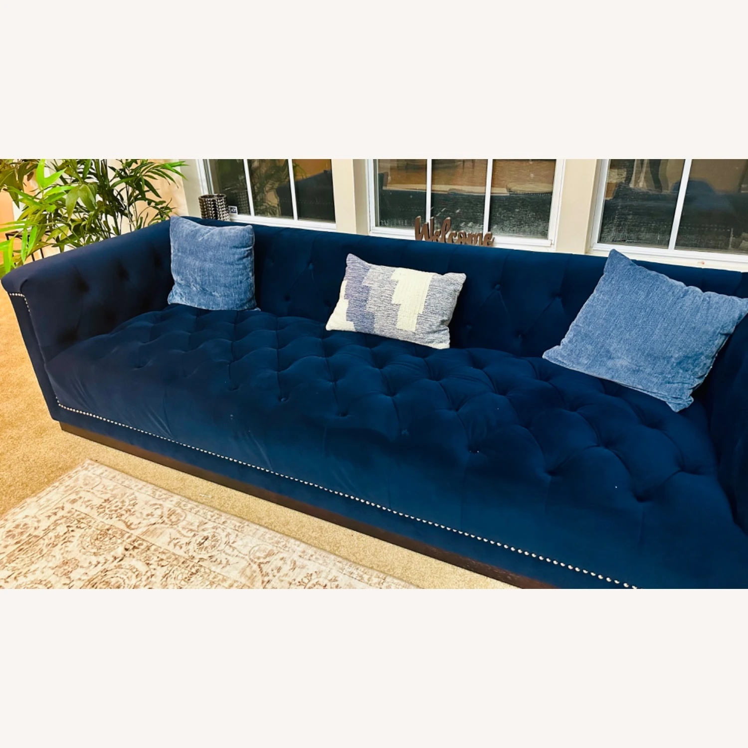Other WE Navy Blue Luxury Sofa 4+ Seater Fabric 3 Other WE Navy Blue Luxury Sofa 4+ Seater Fabric