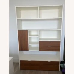 BoConcept Custom White + Wood Wall Unit -Home Furnishings Store 1500 1500 frame 0 3447