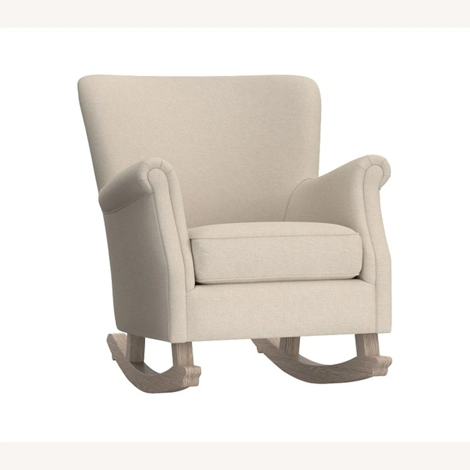 Pottery Barn Minna Small Spaces Rocker, Brushed 5 Pottery Barn Minna Small Spaces Rocker, Brushed - Image 3