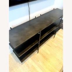 Distressed Iron Open Shelving Media Console -Home Furnishings Store 1500 1500 frame 0 3758