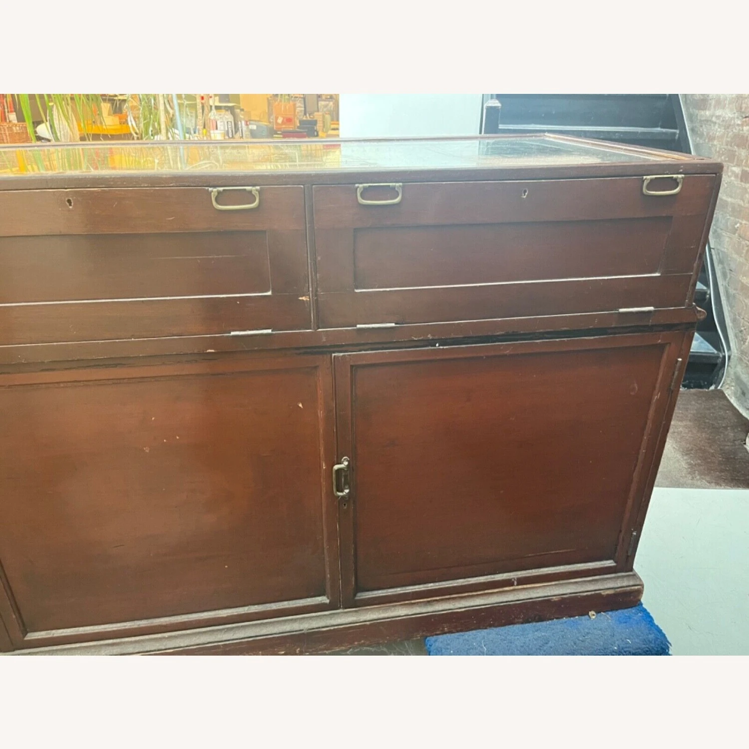 ABC Carpet And Home Antique Large Shop Counter Display 3 ABC Carpet And Home Antique Large Shop Counter Display