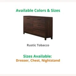 Other Coaster 6-Drawer Dresser In Tobacco Finish