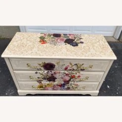 Floral Painted Vintage 3 Drawer Dresser -Home Furnishings Store 1500 1500 frame 0 3906