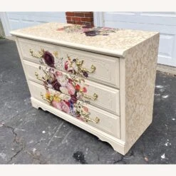 Floral Painted Vintage 3 Drawer Dresser -Home Furnishings Store 1500 1500 frame 0 3911