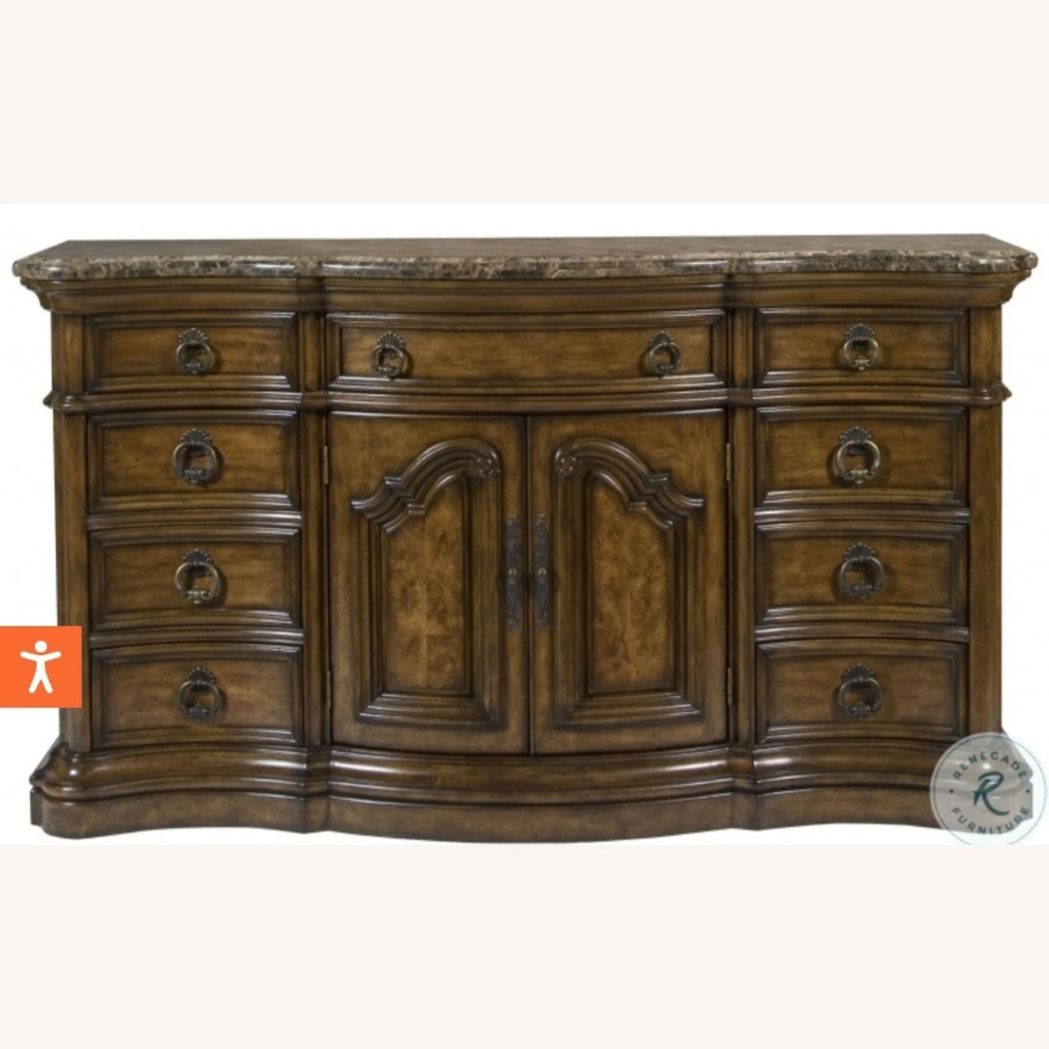 Pulaski San Mateo Dresser & Mirror Set 5 Pulaski San Mateo Dresser & Mirror Set - Image 3