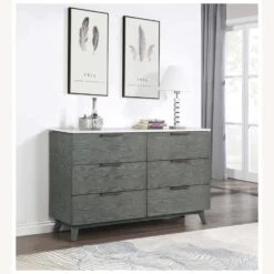 Other 6-Drawer Dresser In White Marble Top & Grey Wood 19 Other 6-Drawer Dresser In White Marble Top & Grey Wood -Home Furnishings Store 1500 1500 frame 0 4178