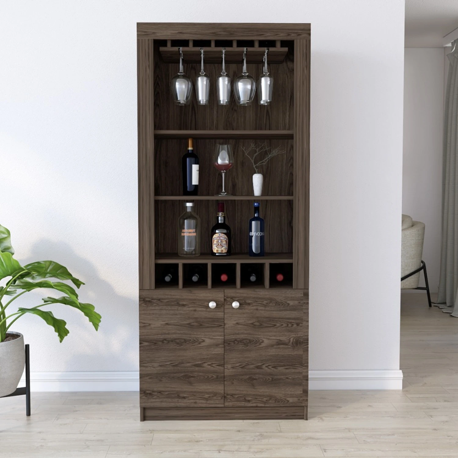 Other Margarita Bar Cabinet - Dark Walnut 3 Other Margarita Bar Cabinet - Dark Walnut