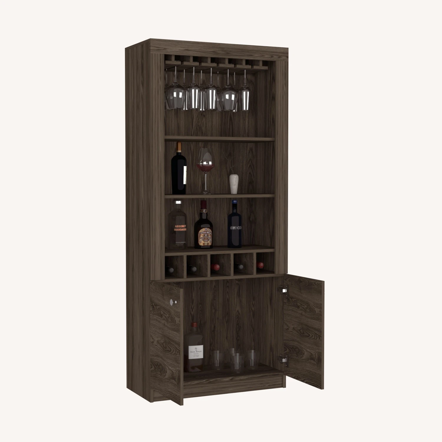 Other Margarita Bar Cabinet - Dark Walnut 6 Other Margarita Bar Cabinet - Dark Walnut - Image 4