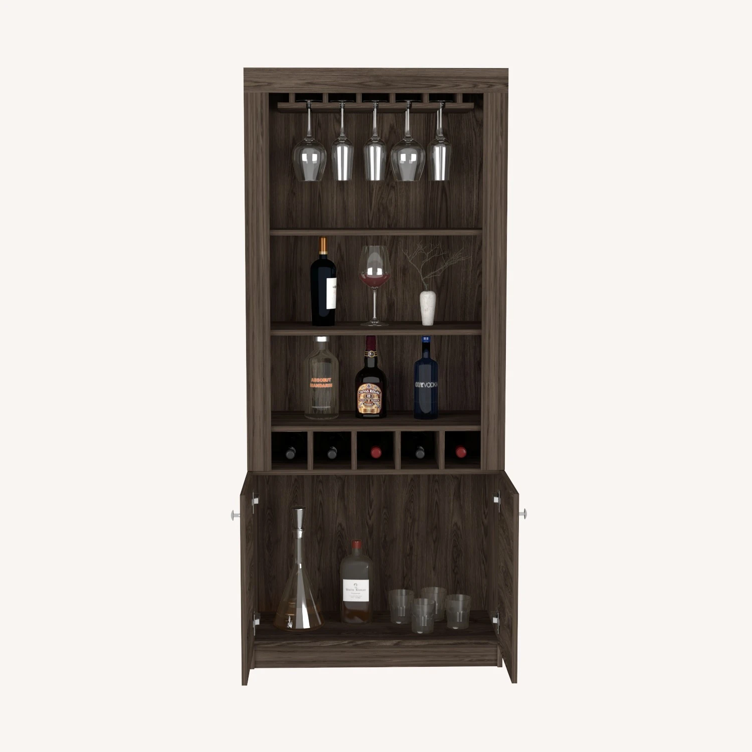 Other Margarita Bar Cabinet - Dark Walnut 8 Other Margarita Bar Cabinet - Dark Walnut - Image 6