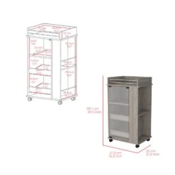 Other Beaver Bar Cart, Living Room -Light Gray