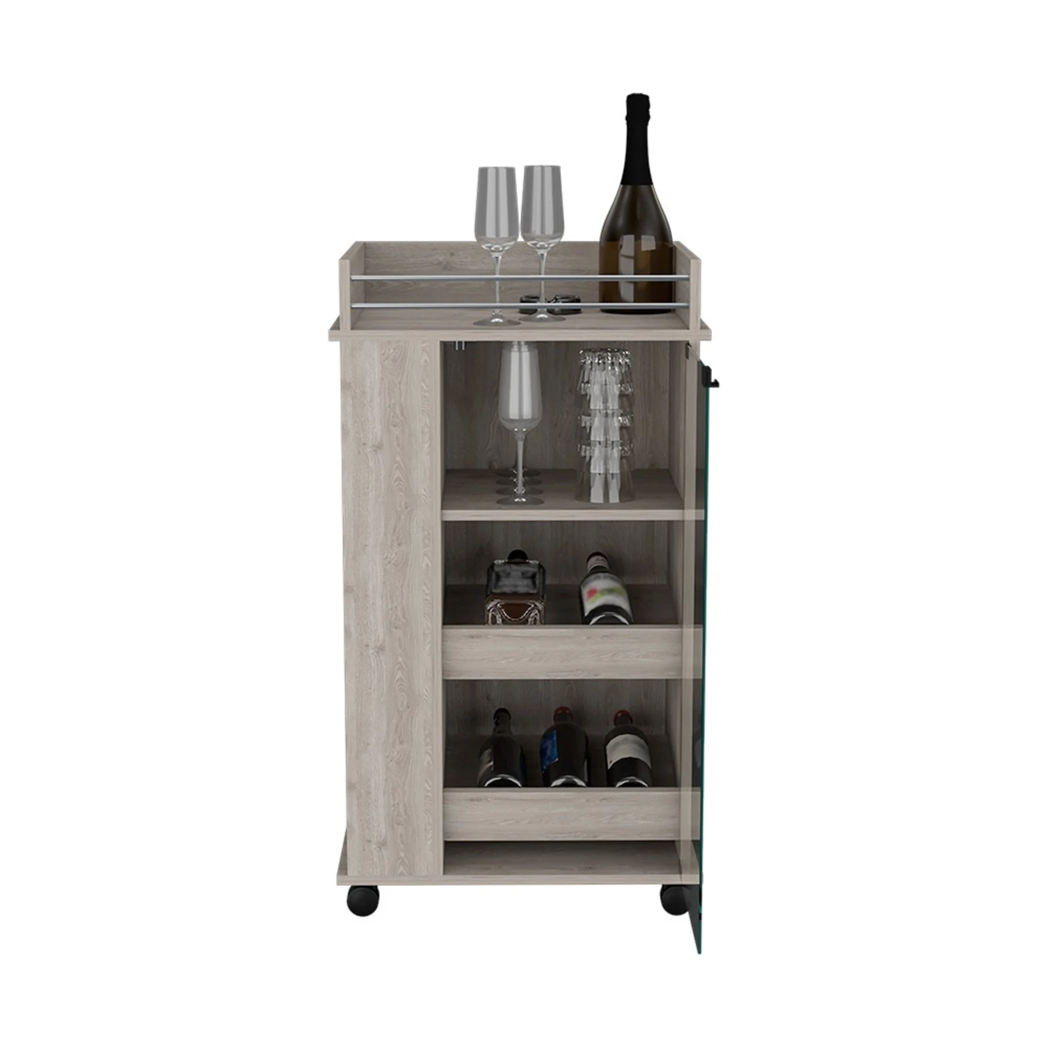 Other Beaver Bar Cart, Living Room -Light Gray 10 Other Beaver Bar Cart, Living Room -Light Gray - Image 8
