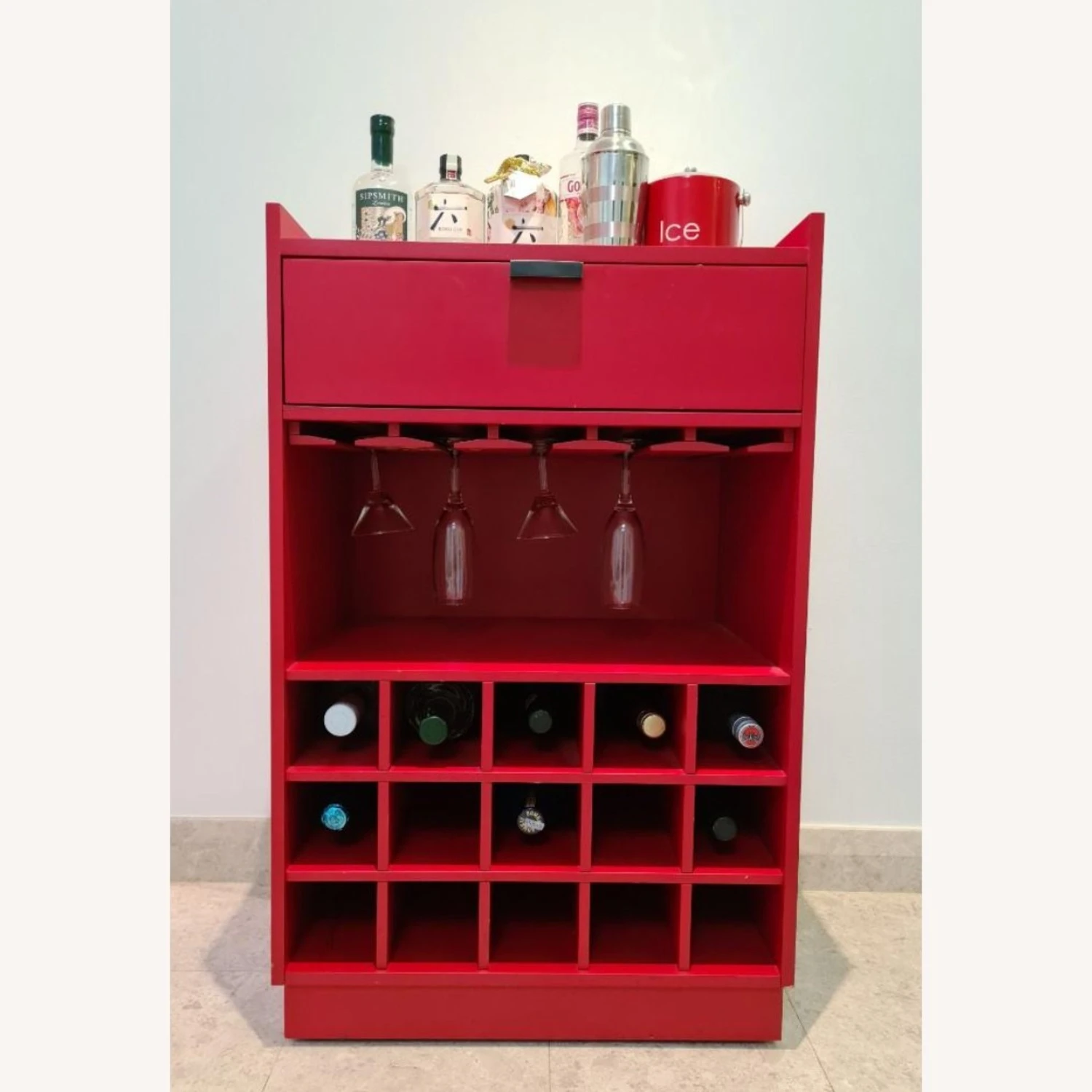 Crate & Barrel Wine And Bar Cart 5 Crate & Barrel Wine And Bar Cart - Image 3