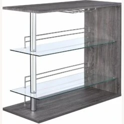 Other Bar Unit In Weathered Grey & Clear Glass Finish 16 Other Bar Unit In Weathered Grey & Clear Glass Finish -Home Furnishings Store 1500 1500 frame 0 4401