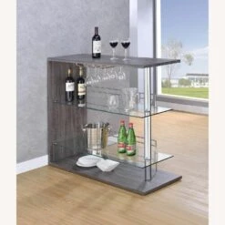 Other Bar Unit In Weathered Grey & Clear Glass Finish 17 Other Bar Unit In Weathered Grey & Clear Glass Finish -Home Furnishings Store 1500 1500 frame 0 4402