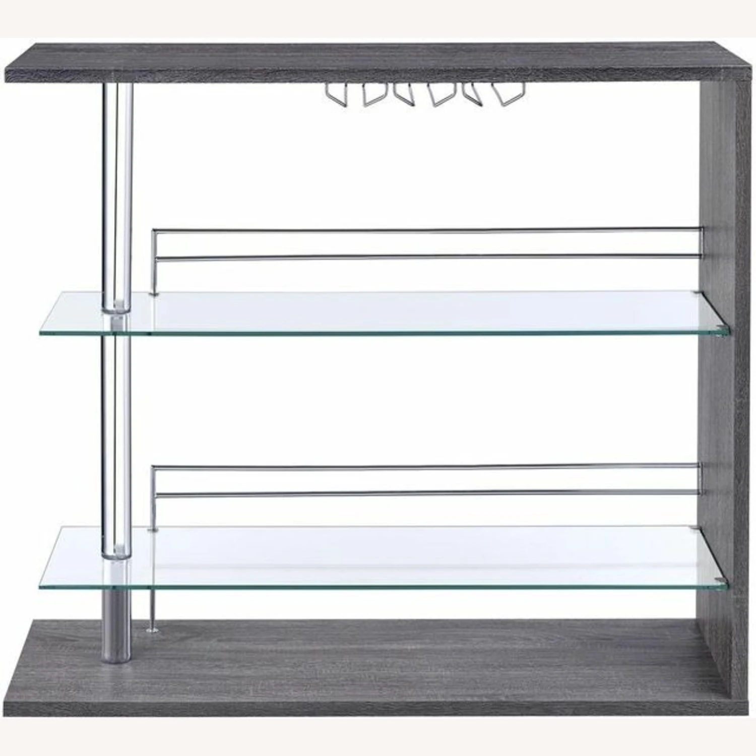 Other Bar Unit In Weathered Grey & Clear Glass Finish 8 Other Bar Unit In Weathered Grey & Clear Glass Finish - Image 6