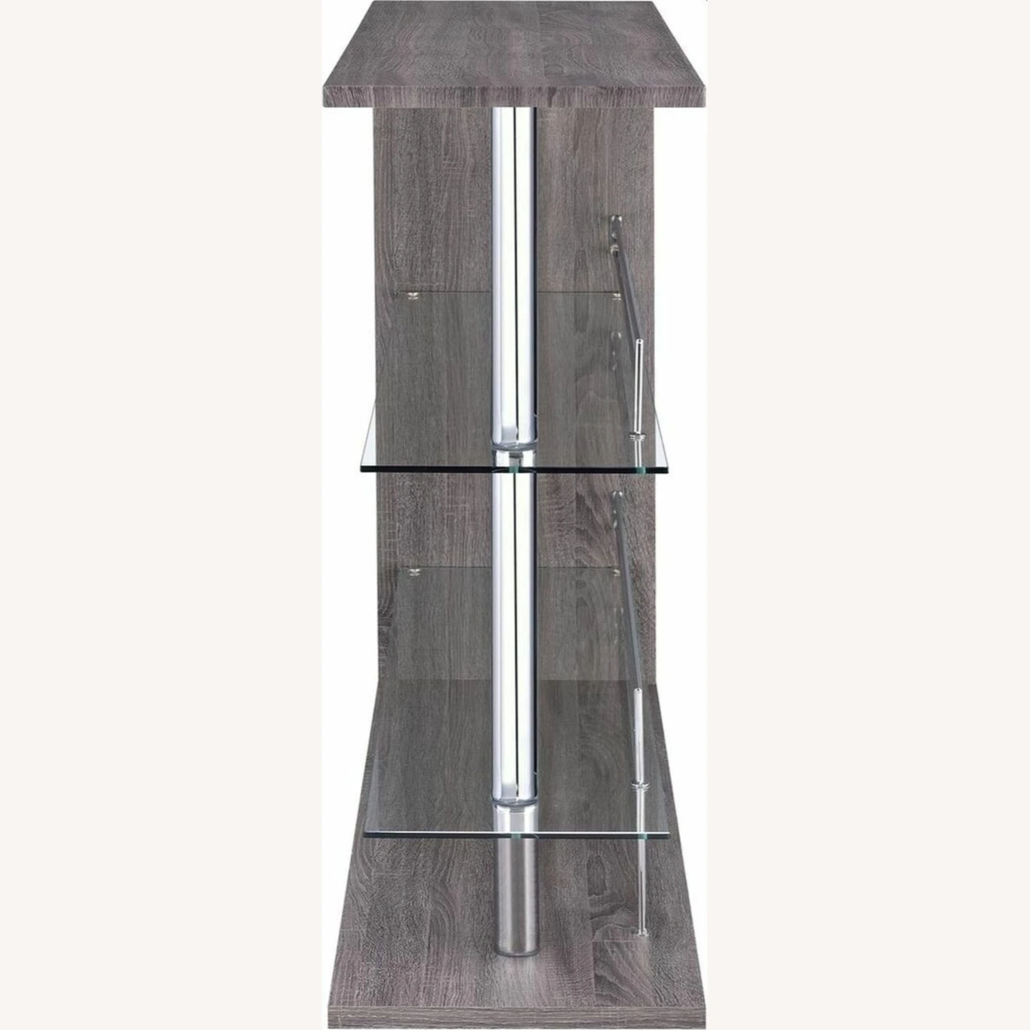 Other Bar Unit In Weathered Grey & Clear Glass Finish 11 Other Bar Unit In Weathered Grey & Clear Glass Finish - Image 9