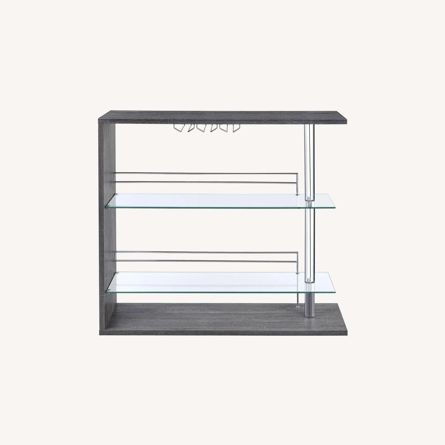 Other Bar Unit In Weathered Grey & Clear Glass Finish 12 Other Bar Unit In Weathered Grey & Clear Glass Finish - Image 10