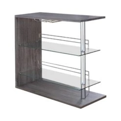 Other Bar Unit In Weathered Grey & Clear Glass Finish 23 Other Bar Unit In Weathered Grey & Clear Glass Finish -Home Furnishings Store 1500 1500 frame 0 4408