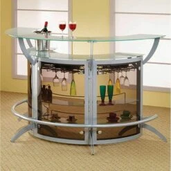 Other 3-Piece Bar Unit Set In Smoked Acrylic & Silver 8 Other 3-Piece Bar Unit Set In Smoked Acrylic & Silver -Home Furnishings Store 1500 1500 frame 0 4456