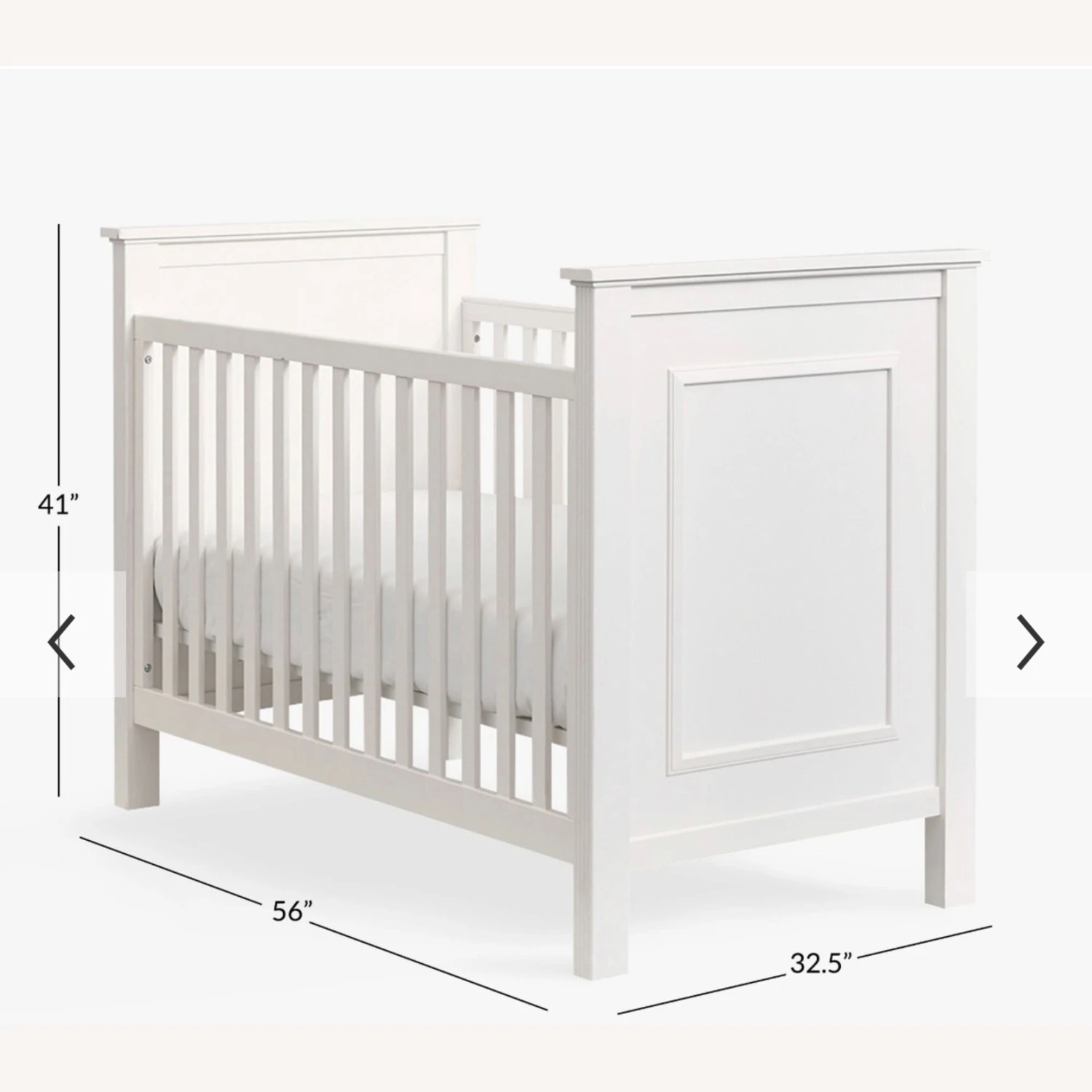Pottery Barn Kids White Fillmore Crib 5 Pottery Barn Kids White Fillmore Crib - Image 3