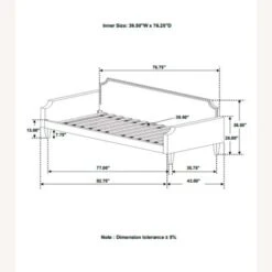 Other Twin Daybed In Grey Woven Fabric With Slat Kits -Home Furnishings Store 1500 1500 frame 0 4719