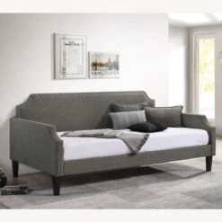 Other Twin Daybed In Grey Woven Fabric With Slat Kits -Home Furnishings Store 1500 1500 frame 0 4722