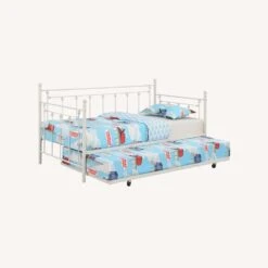 Other Twin Daybed In White Metal W/ Ornamental Accents -Home Furnishings Store 1500 1500 frame 0 4750