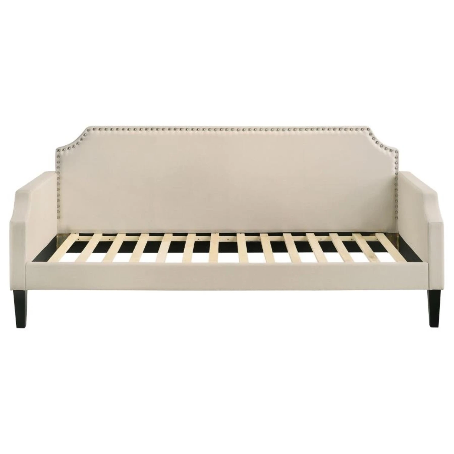 Other Twin Daybed In Taupe Woven Fabric W Slat Kits 7 Other Twin Daybed In Taupe Woven Fabric W Slat Kits - Image 5