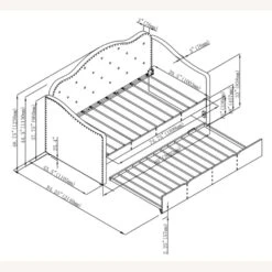 Other Twin Daybed In Pearlescent Grey Leatherette -Home Furnishings Store 1500 1500 frame 0 4781