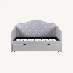 Other Twin Daybed In Pearlescent Grey Leatherette -Home Furnishings Store 1500 1500 frame 0 4782