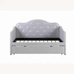Other Twin Daybed In Pearlescent Grey Leatherette -Home Furnishings Store 1500 1500 frame 0 4783