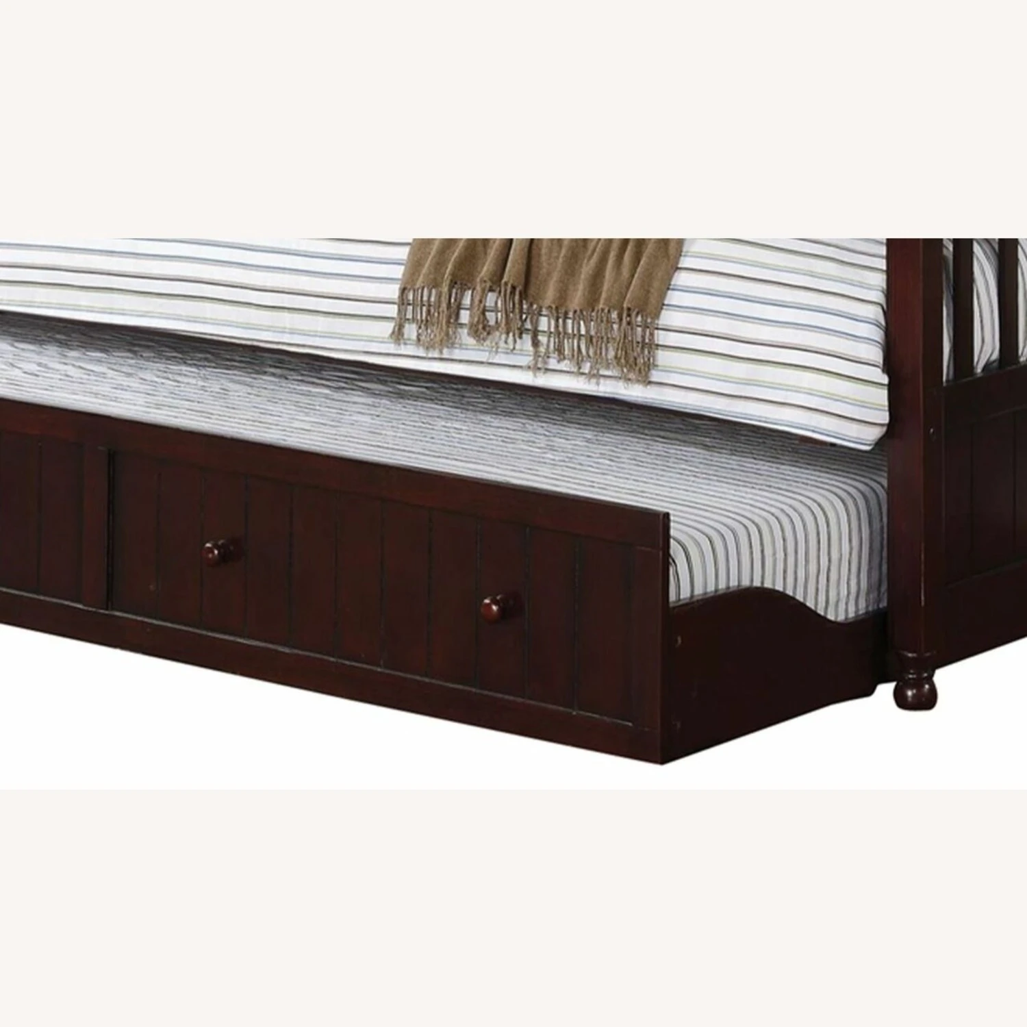 Other Twin Daybed W/ Trundle In Cappuccino Wood Finish 4 Other Twin Daybed W/ Trundle In Cappuccino Wood Finish - Image 2