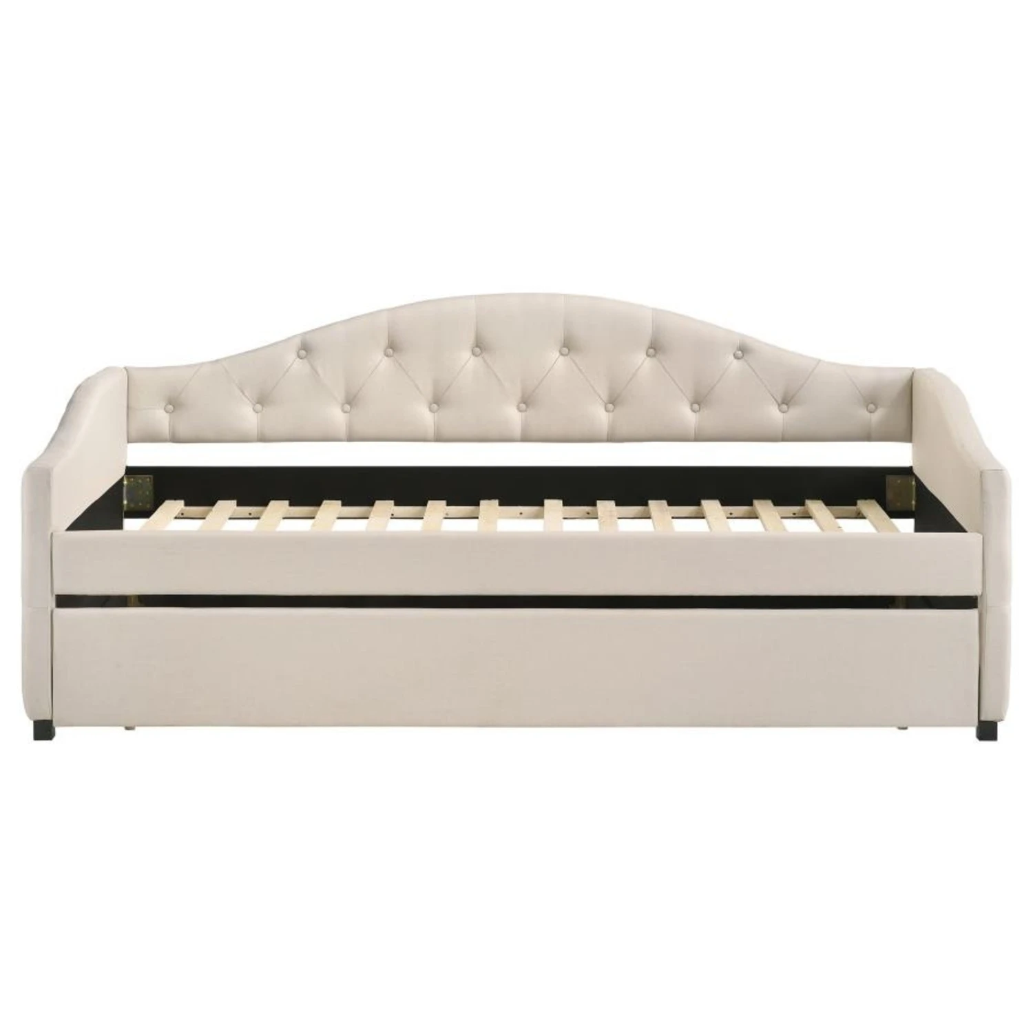 Other Daybed In Taupe Woven Fabric With Pullout Trundle 10 Other Daybed In Taupe Woven Fabric With Pullout Trundle - Image 8