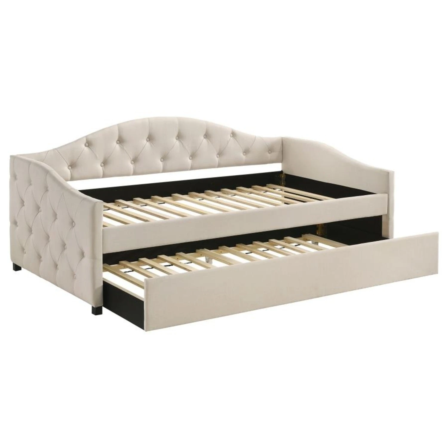 Other Daybed In Taupe Woven Fabric With Pullout Trundle 11 Other Daybed In Taupe Woven Fabric With Pullout Trundle - Image 9