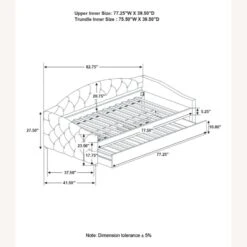 Other Daybed In Taupe Woven Fabric With Pullout Trundle 23 Other Daybed In Taupe Woven Fabric With Pullout Trundle -Home Furnishings Store 1500 1500 frame 0 4813
