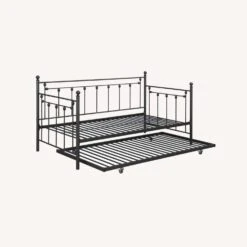 Other Twin Daybed In Gunmetal W/ Ornamental Accents 9 Other Twin Daybed In Gunmetal W/ Ornamental Accents -Home Furnishings Store 1500 1500 frame 0 4828