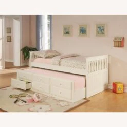 Other Twin Daybed In White Finish W/ 3-Drawer Trundle