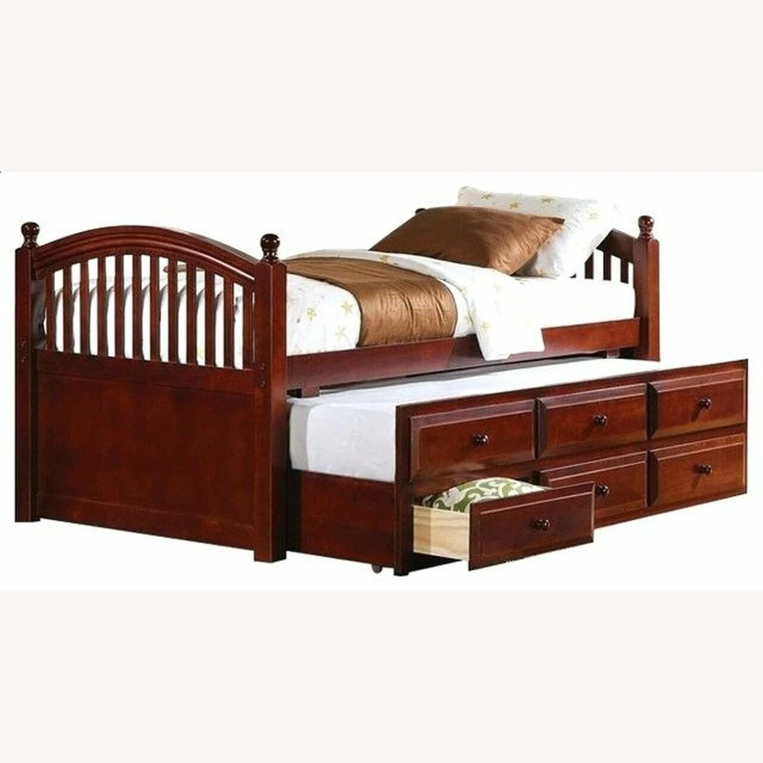 Other Twin Daybed In Chestnut Finish W/ Trundle 3 Other Twin Daybed In Chestnut Finish W/ Trundle