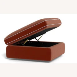 Rust Velvet Storage Ottoman Blue Piping 26x26 13 Rust Velvet Storage Ottoman Blue Piping 26x26 -Home Furnishings Store 1500 1500 frame 0 4922