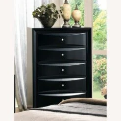 Other Chest In Black Finish W/ Brushed Chrome Knobs