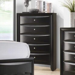 Other Chest In Black Finish W/ Brushed Chrome Knobs 11 Other Chest In Black Finish W/ Brushed Chrome Knobs -Home Furnishings Store 1500 1500 frame 0 4967