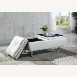 Other Ottoman In White Faux Leather W/ Storage -Home Furnishings Store 1500 1500 frame 0 5