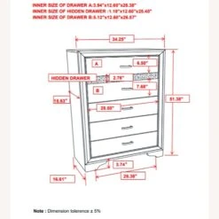 Other Chest In White Finish W/ Rhinestones Handle 16 Other Chest In White Finish W/ Rhinestones Handle -Home Furnishings Store 1500 1500 frame 0 5004