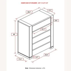 Other 5-Drawer Chest In Solid Dark Grey Wood Finish 27 Other 5-Drawer Chest In Solid Dark Grey Wood Finish -Home Furnishings Store 1500 1500 frame 0 5203