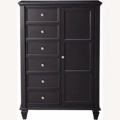 Other Chest In Black Finish W/ Brushed Nickel Knobs