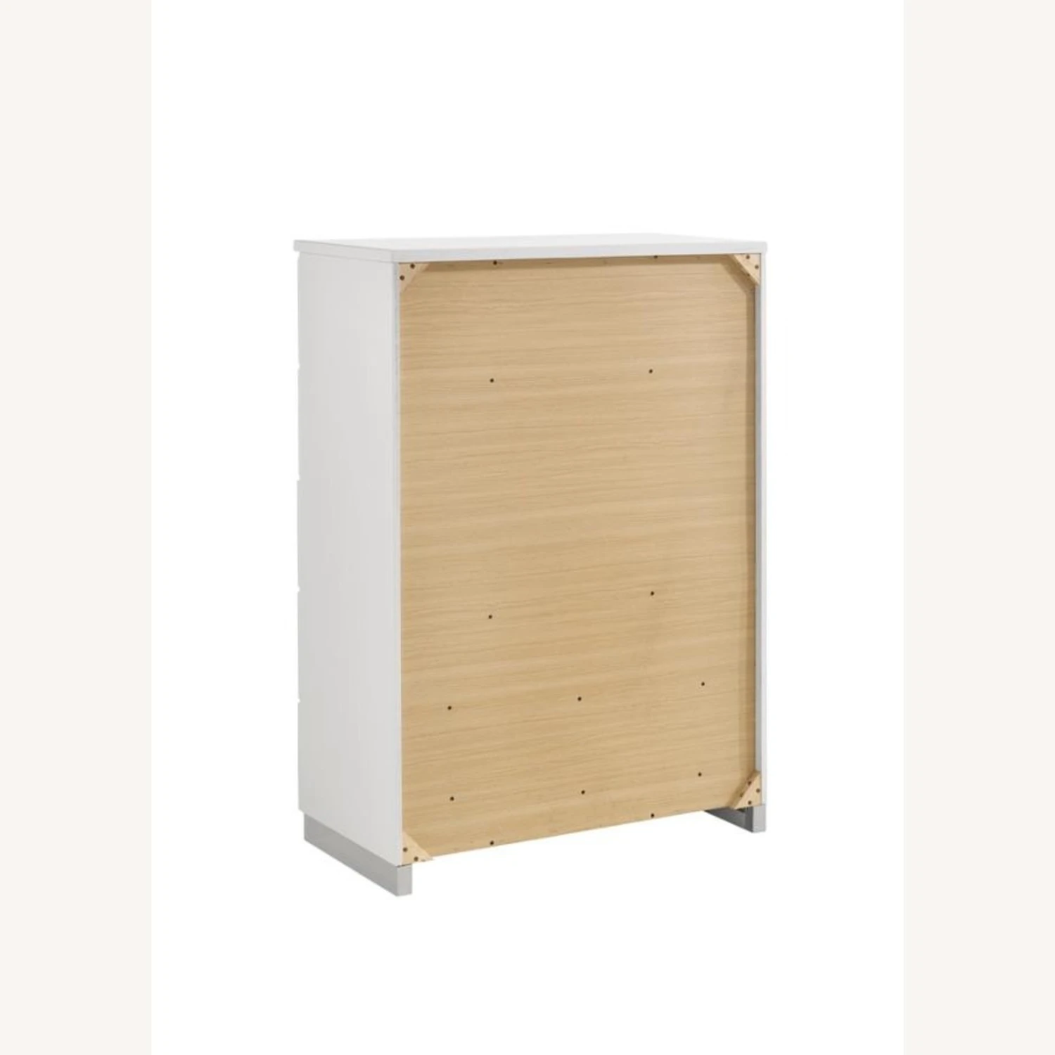 Other Chest In Glossy White W/ Chrome Metal Handles 6 Other Chest In Glossy White W/ Chrome Metal Handles - Image 4