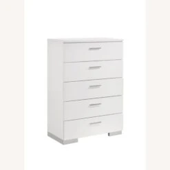 Other Chest In Glossy White W/ Chrome Metal Handles 16 Other Chest In Glossy White W/ Chrome Metal Handles -Home Furnishings Store 1500 1500 frame 0 5216