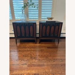 Mid-Century Modern Sculpted Walnut Nightstands -Home Furnishings Store 1500 1500 frame 0 5312